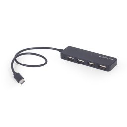 4-port USB Type-C hub, black
