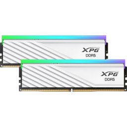Memorie DDR5 32GB 6000 CL32 (2x 16 GB) Dual Kit RAM White XPG Lancer Blade RGB, INTEL XMP, AMD EXPO