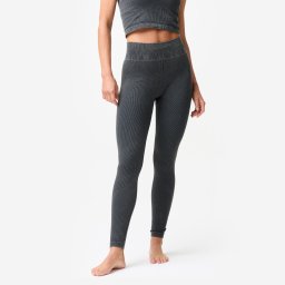 Colanți fără cusături yoga/pilates Gri Damă
