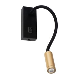 Kanlux 32519 - Lampă flexibilă LED TONIL, 3,3 W, 230 V, negru/auriu