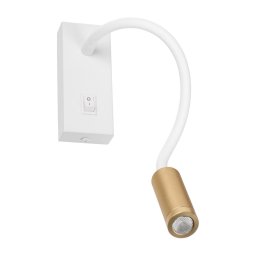Kanlux 32518 - Lampă flexibilă LED TONIL, 3,3W/230V, alb/auriu