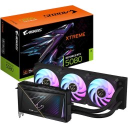 Placa video GIGABYTE AORUS GeForce RTX™ 5080 XTREME WATERFORCE , 16GB GDDR7, 256-bit
