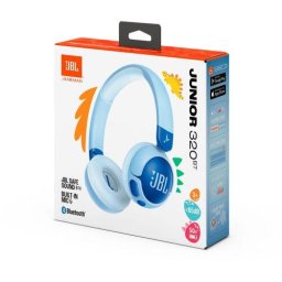 Bluetooth 5.3 Wireless On-Ear Headphones for Kids Alb-Albastru