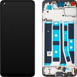 Piese si componente Display cu Touchscreen Oppo A78 4G, cu Rama, Negru (Mist Black), Service Pack 621029000059