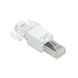 MUFA Logilink RJ45 pt. cablu UTP, Cat.6A, modulara, alb "MP0028