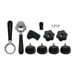 Espressor Kit Upgrade Lemn Nuc Negru pentru Espressor Bianca - Maner, Paddle, Butoane, Picioare