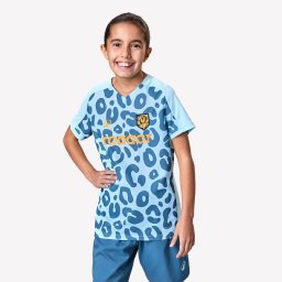 Tricou de fotbal Leopard Fete Albastru.