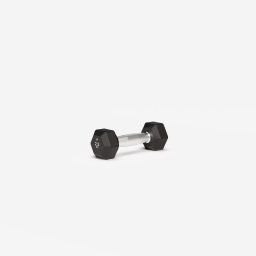 Ganteră de crosstraining și bodybuilding Dumbbell hexagonală 2,5 kg, negru