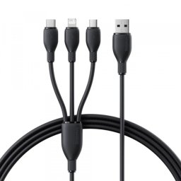 Cablu Incarcare USB-C - Lightning / microUSB / USB-C Baseus Ultra Fast 3in1, 20W, 0.8m, Negru P10377501111-00