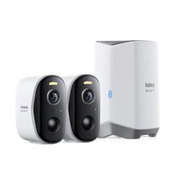 Camera de Supraveghere Baseus N1, Wi-Fi, 2K, IP67, Exterior, Set 2 bucati A00061900113-01
