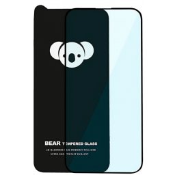 Folie de protectie Ecran Bear HD pentru Apple iPhone 17 Air, Sticla Securizata, Full Glue, Neagra