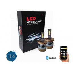 Set becuri LED inteligente H4 Dual Color 3500K – 6500K,Bluetooth, CANBUS,70W, 12–24V