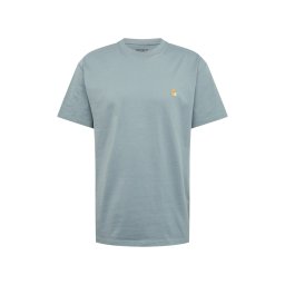 Carhartt WIP Tricou 'Chase' albastru fumuriu / auriu