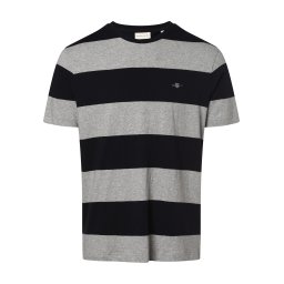 GANT Tricou gri amestecat / negru