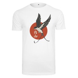 Mister Tee Tricou 'Free' bej / roșu / alb