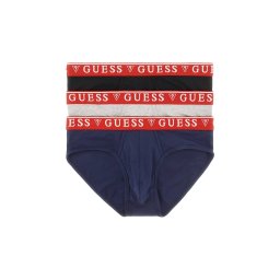 GUESS Slip 'BRIAN HERO' albastru închis / gri amestecat / roșu / negru