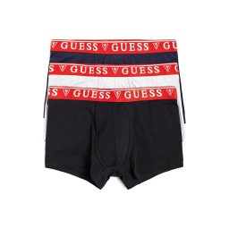GUESS Boxeri 'Brian' albastru închis / gri deschis / roșu / negru