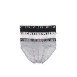 GUESS Slip 'BRIAN HERO' gri deschis / roșu / negru / alb