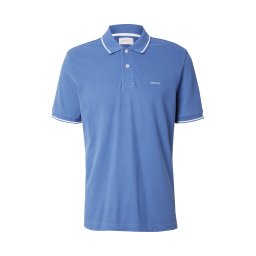 GANT Tricou 'RUGGER' albastru denim / alb