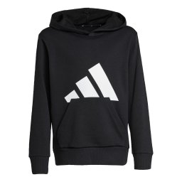 ADIDAS SPORTSWEAR Bluză de molton 'Essentials' negru / alb