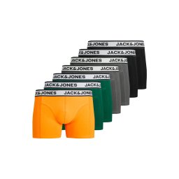 JACK & JONES Boxeri 'JACNolan' gri / verde / portocaliu / negru