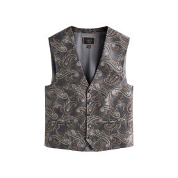 Next Vestă de costum maro mokka / gri