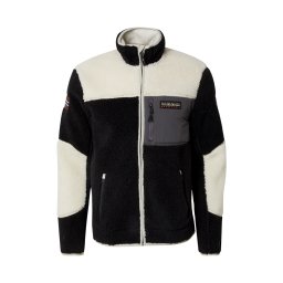 NAPAPIJRI Jachetă fleece 'Yupik' gri grafit / negru / alb