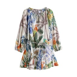 Next Rochie crem / bleumarin / maro / galben / verde / portocaliu