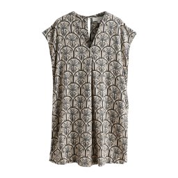 Next Rochie negru / alb murdar