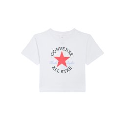 CONVERSE Tricou albastru deschis / roz zmeură / negru / alb