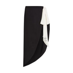 Karl Lagerfeld Prosop de plajă negru / alb
