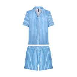 Karl Lagerfeld Pijama albastru / alb