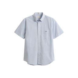 GANT Cămașă 'CLASSIC' albastru deschis / alb