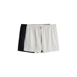 The Set Pantaloni fildeş / negru