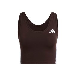 ADIDAS PERFORMANCE Sport top maro închis / alb
