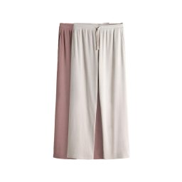 The Set Pantaloni crem / roz pal