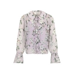 GUIDO MARIA KRETSCHMER FOR BRIDGERTON Bluză 'Kate' verde închis / mauve / rosé / alb