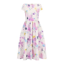 GUIDO MARIA KRETSCHMER FOR BRIDGERTON Rochie 'Bridgerton' galben curry / mov orhidee / mov mură / alb murdar