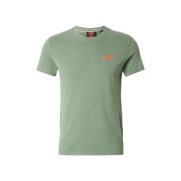 Superdry & Co Tricou 'VINTAGE' verde deschis / portocaliu închis