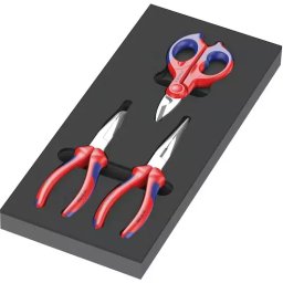 Inserție din spumă WERA 9781 cu clește KNIPEX Set 2, 3 piese