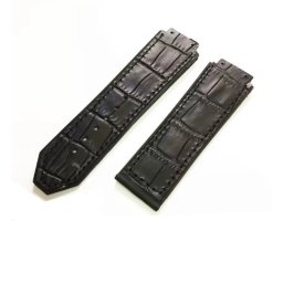 Curea tip Hublot silicon neagra model crocodil