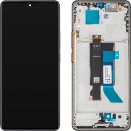 Display cu Touchscreen Xiaomi Redmi Note 14 Pro 5G, cu Rama, Negru (Midnight Black), Service Pack 56002300O1600