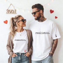 Set tricouri cuplu - Romantică si realist