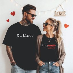 Set tricouri cadou Cu tine VS Din greseala
