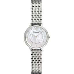 Emporio Armani Ceas analogic negru / argintiu