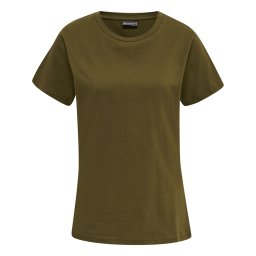 Hummel Tricou 'Red Heavy' oliv