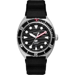 FOSSIL Ceas analogic 'Breaker' negru / argintiu