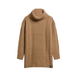 Superdry & Co Rochie tricotat maro deschis