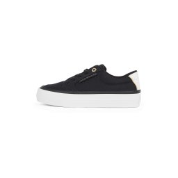 TOMMY HILFIGER Sneaker low 'Essential' auriu / negru / alb