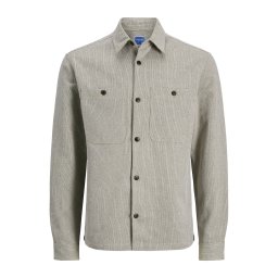 JACK & JONES Cămașă 'JPRBLUrayle' gri piatră / alb